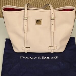 Dooney & Bourke East West Shopper Tote Blush Light Pink Authentic Pristine